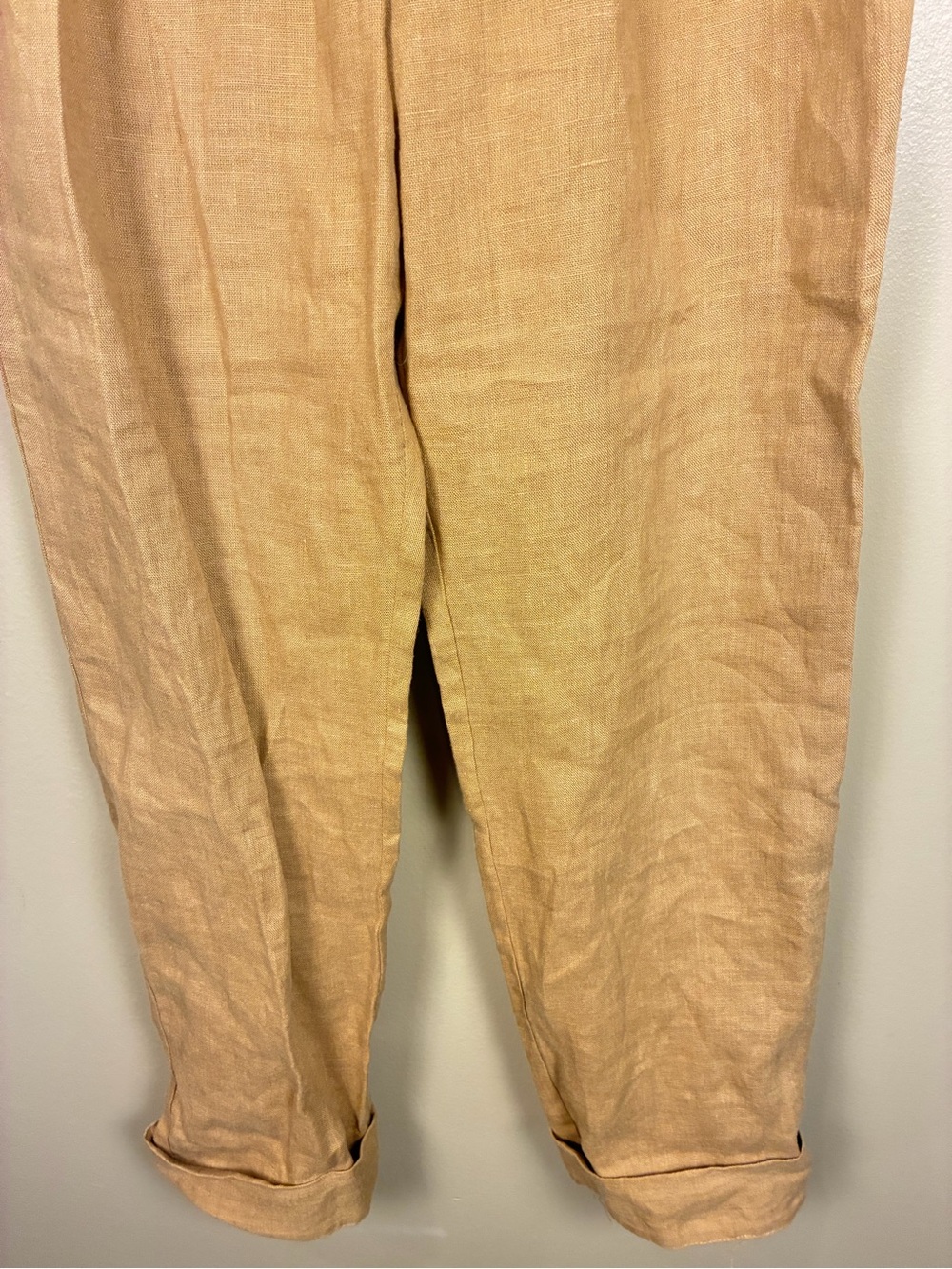 Linen Handmade Studio Lithuania Pleated High Waisted Pants - Picture 2 of 11
